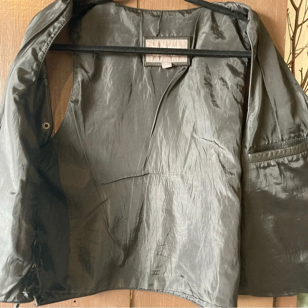 Vintage Airbrushed Wilsons Leather Vest ! - Picture 9 of 12